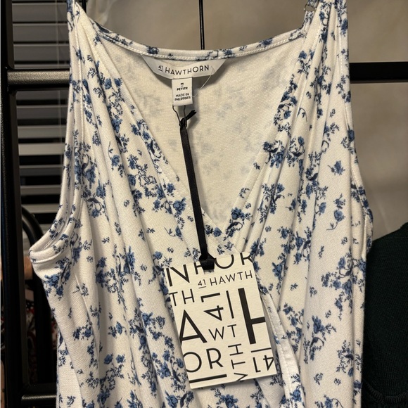 41 Hawthorn Dresses & Skirts - 😍 NWT 41 Hawthorn Blue Floral Maxi Romper  Dress medium petite